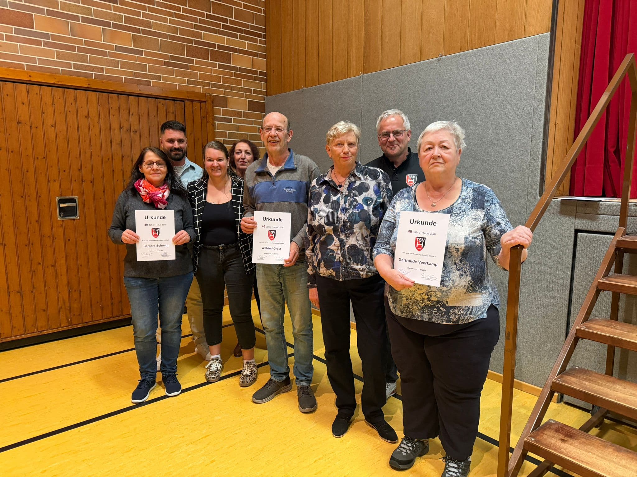 Ehrungen für 40 Jahre TSV